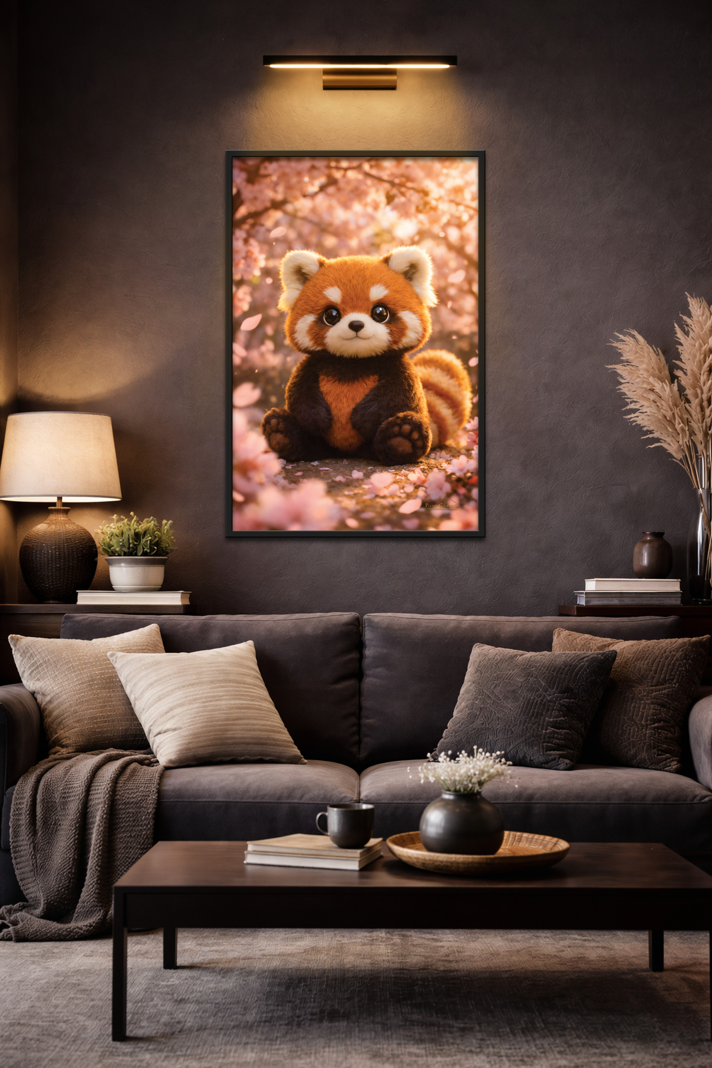 Blossom Guardian - Sitting Red Panda