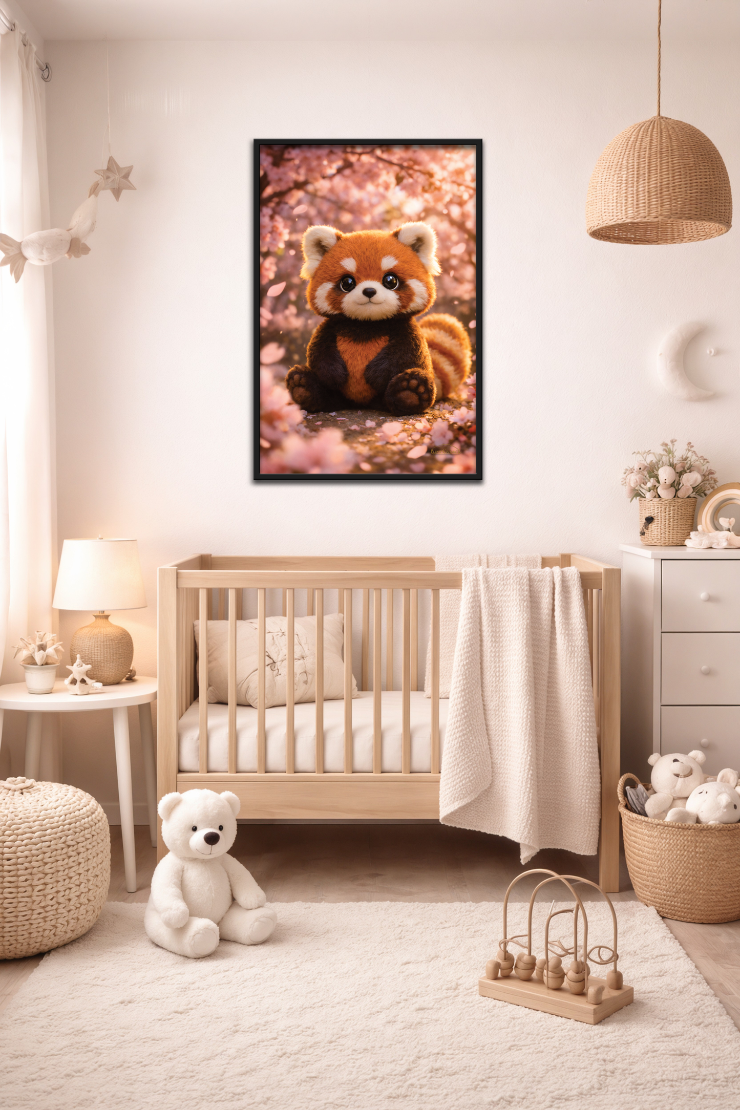 Blossom Guardian - Sitting Red Panda