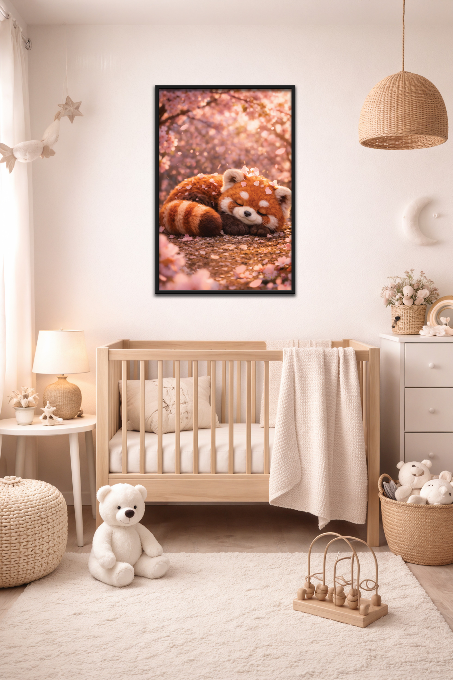 Blossom Guardian - Sleeping Red Panda