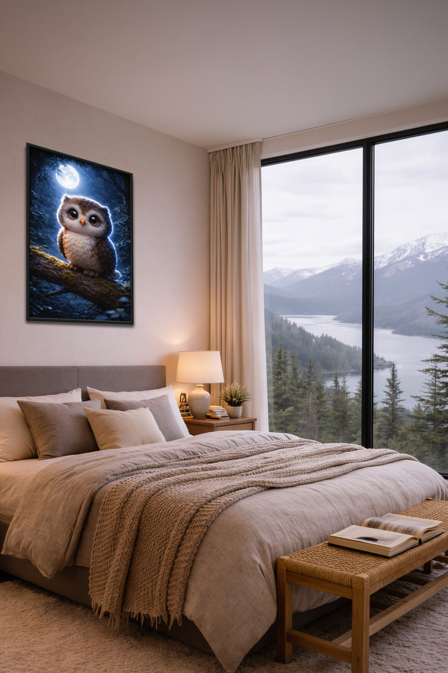 Forest Guardian - Moonlit Owl